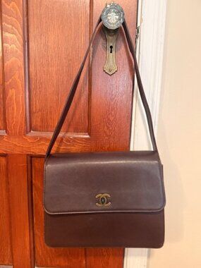 Chanel Series 5 Brown Shoulder Bag w/original card
